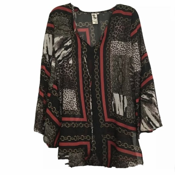 Violet Sky Tunic or Swim Suit Sheer CoverUp SZ Small NWT - Picture 7 of 9